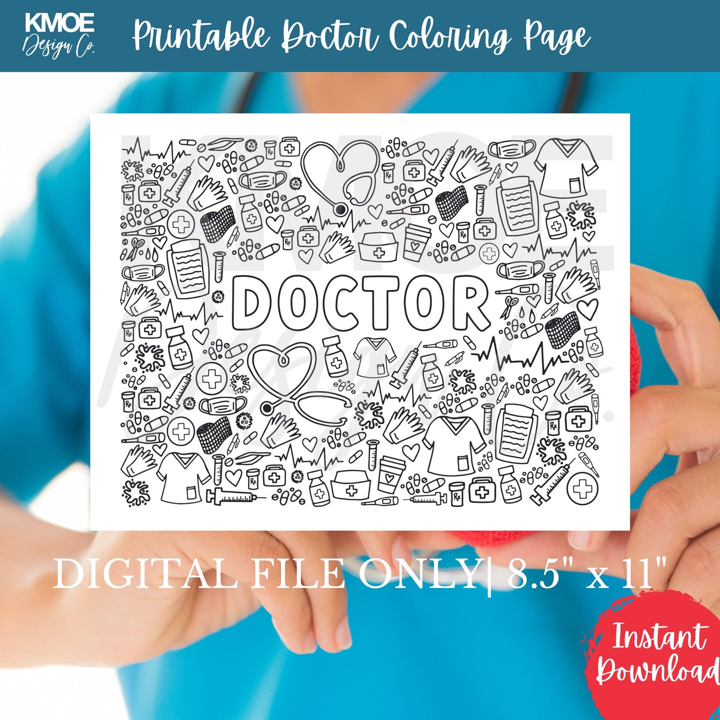 Doctor Coloring Pages doctor Doodle medical Activity dr Coloring Sheet doctor Appreciation medical coloring medicine doodle printable